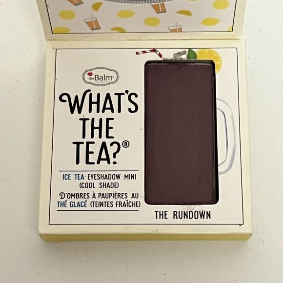 Thebalm What’s The Tea Eyeshadow Single Shade The Rundown Travel Size New - Picture 4 of 4